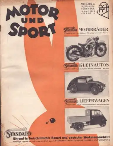 Motor & Sport 1933 Heft 16