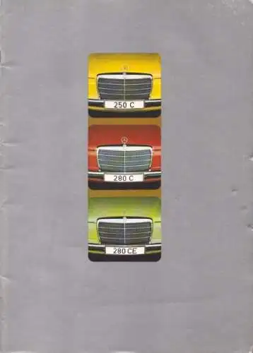 Mercedes-Benz 250C 280C 280CE Prospekt 6.1973
