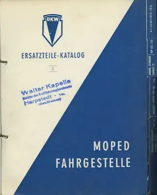 DKW Hummel Ersatzteilliste 1960