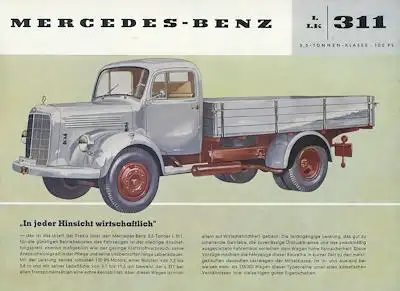 Mercedes-Benz L LK 311 Prospekt 8.1959