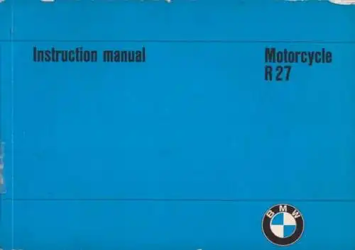 BMW R 27 Bedienungsanleitung 5.1966 e