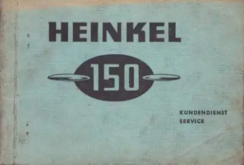 Heinkel 150 Kundendienst Service 1.1962
