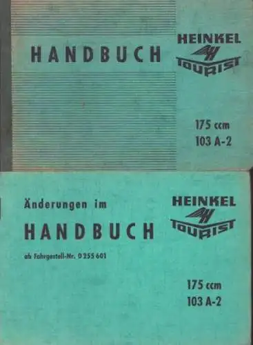Heinkel Tourist 175 ccm Bedienungsanleitung 7.1961