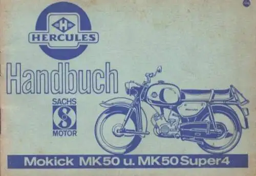 Hercules MK 50 / MK 50 Super 4 Bedienungsanleitung 1960er Jahre