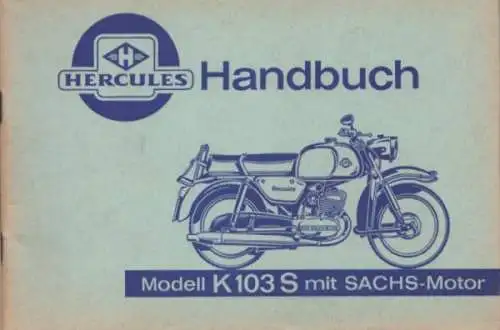 Hercules K 103 S Bedienungsanleitung ca. 1965