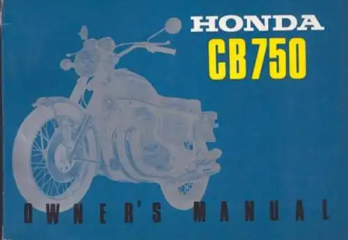 Honda CB 750 Bedienungsanleitung 1970 e