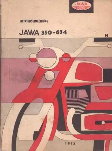 Jawa 350-634 Bedienungsanleitung 1973