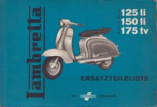 Lambretta 125li 150li 175tv Ersatzteilliste 1960