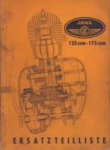 Jawa 125-175 ccm Ersatzteilliste 1957