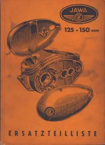 Jawa 125-150 ccm Ersatzteilliste 1954