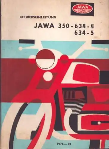 Jawa 350-634-4 /-05 Bedienungsanleitung 1976