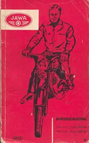 Jawa 250 / 350 ccm Bedienungsanleitung 1972