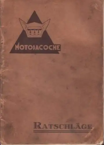 Motosacoche Motorrad Bedienungsanleitung 5.1931