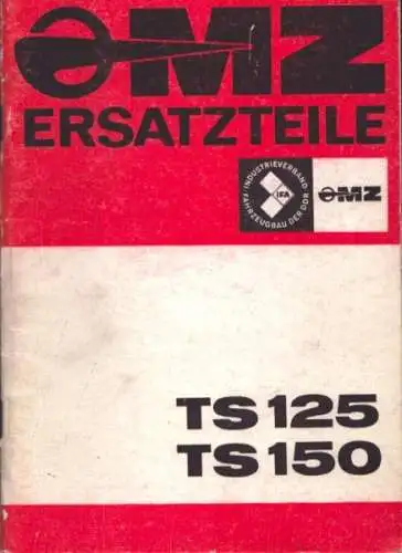 MZ TS 125 150 Ersatzteilliste 1980