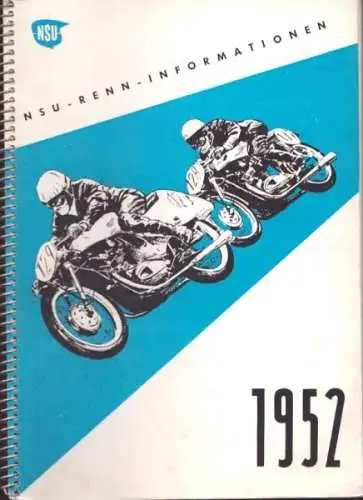 NSU Presse Renn-Informationen 1952