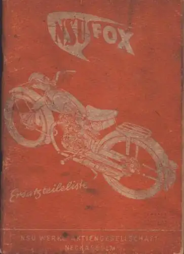 NSU Fox Ersatzteilliste 3.1950