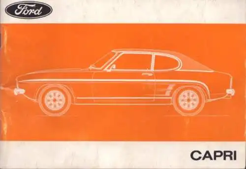 Ford Capri I Bedienungsanleitung 7.1972