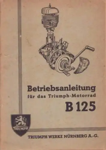 Triumph B 125 Bedienungsanleitung 1939