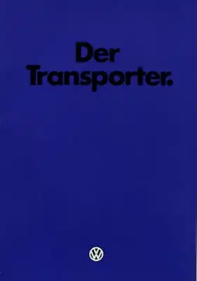 VW T 3 Transporter Prospekt 8.1981