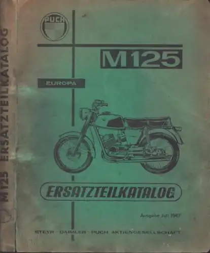 Puch M 125 Ersatzteilliste 7.1967