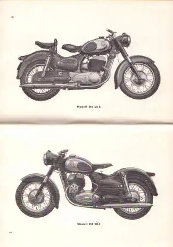 Puch 250 SG SGA SGS SGSA Bedienungsanleitung 1956