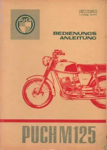 Puch M 125 Bedienungsanleitung 1971