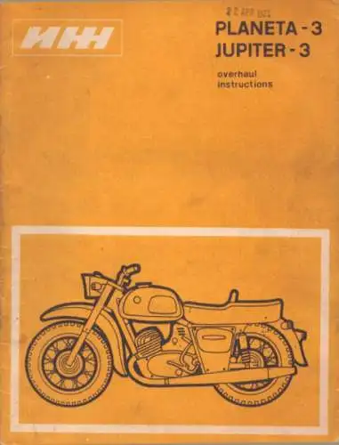Planeta 2/3 Jupiter 2/3K Reparaturanleitung 1974