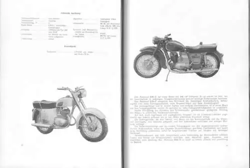 Russische Motorräder Katalog ca. 1960