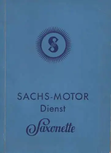 Sachs Saxonette Reparaturanleitung 12.1938 nl