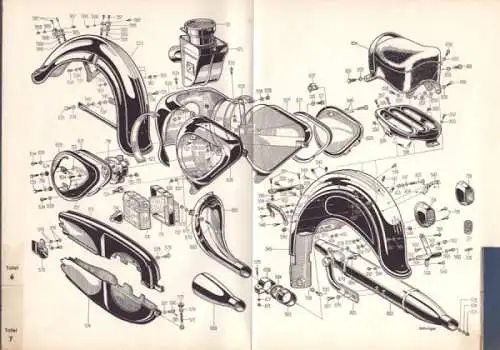 Triumph Cornet 200 Ersatzteilliste 8.1954