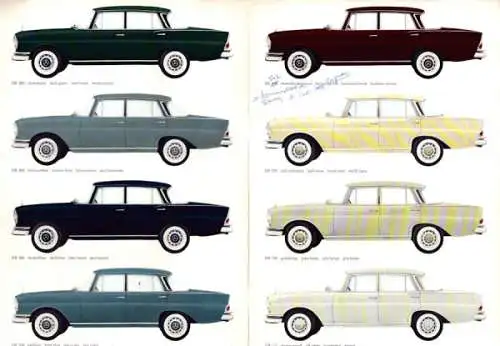 Mercedes-Benz 190-600 Farben 10.1963