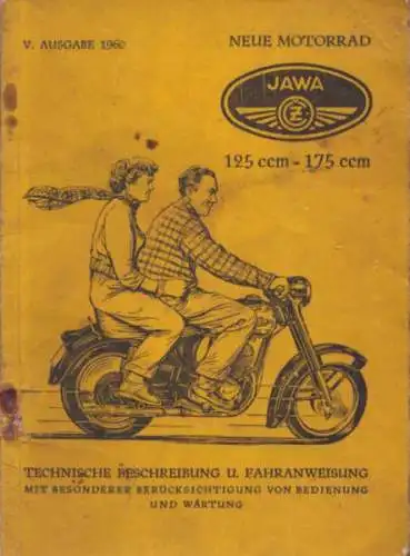 Jawa - CZ 125 und 175 ccm Bedienungsanleitung 1960