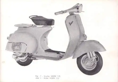 Vespa 125 Bedienungsanleitung 1963
