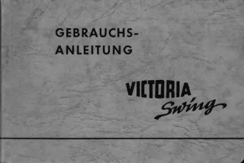 Victoria Swing Bedienungsanleitung 9.1955