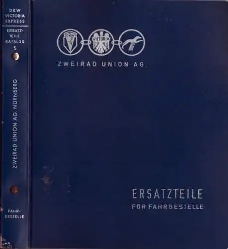 Victoria/DKW/Express Moped Fahrgestell Ersatzteilliste 1961