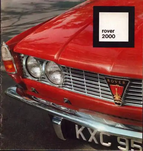 Rover 2000 P 6 Prospekt ca. 1969