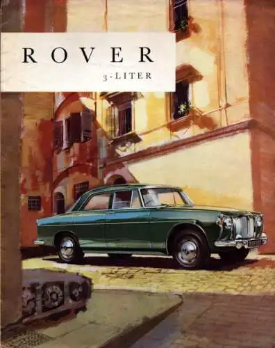 Rover 3 Liter Prospekt ca. 1961