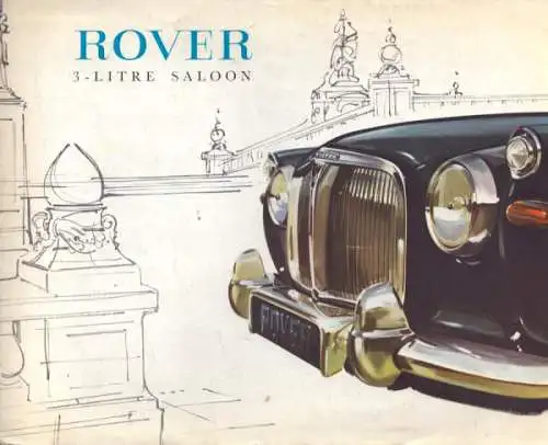 Rover 3 Litre Saloon Prospekt ca. 1960