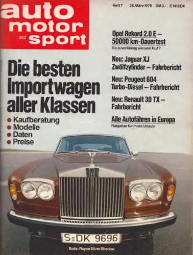 Auto, Motor & Sport 1979 Heft 7