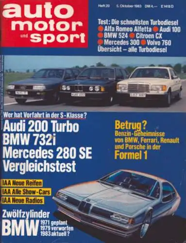 Auto, Motor & Sport 1983 Heft 20