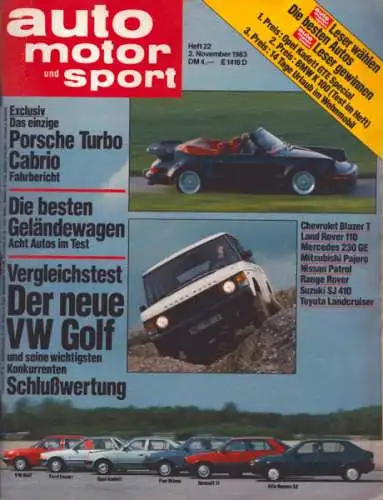 Auto, Motor & Sport 1983 Heft 22