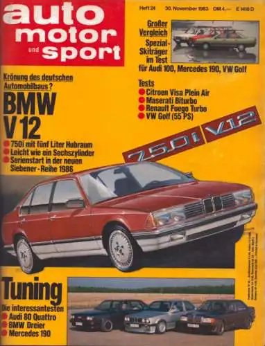 Auto, Motor & Sport 1983 Heft 24