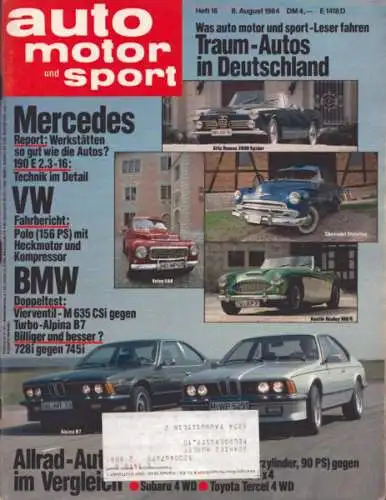 Auto, Motor & Sport 1984 Heft 16