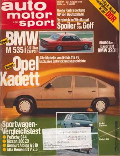 Auto, Motor & Sport 1984 Heft 17