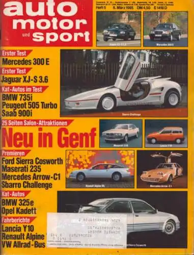 Auto, Motor & Sport 1985 Heft 5