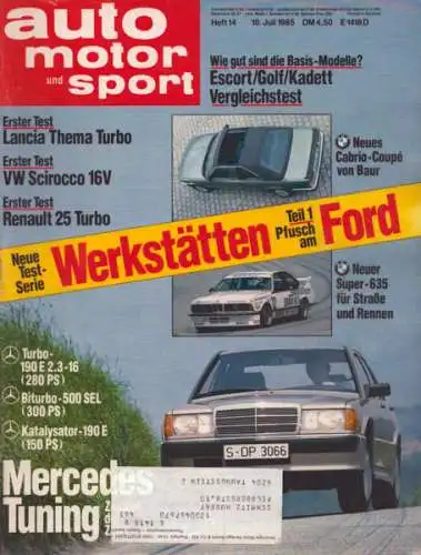 Auto, Motor & Sport 1985 Heft 14