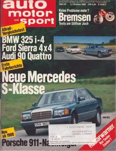 Auto, Motor & Sport 1985 Heft 20