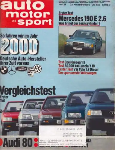 Auto, Motor & Sport 1986 Heft 24