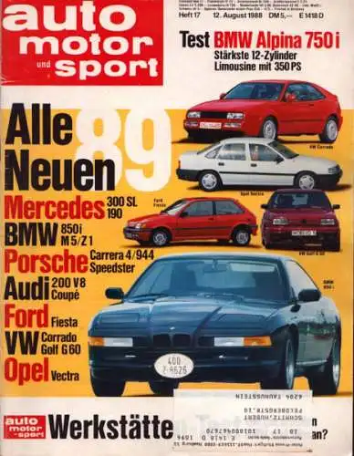 Auto, Motor & Sport 1988 Heft 17