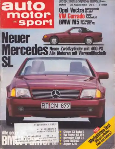 Auto, Motor & Sport 1988 Heft 18